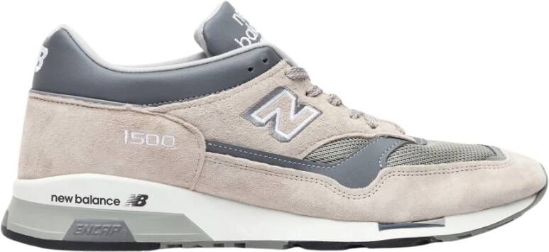 New Balance Sneakers met mesh-panelen en logo-borduursel Gray Heren