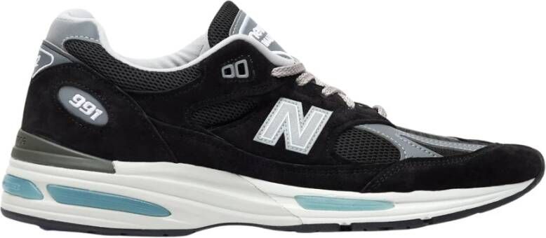 New Balance Sneakers met paneelconstructie en logoborduursel Black Heren