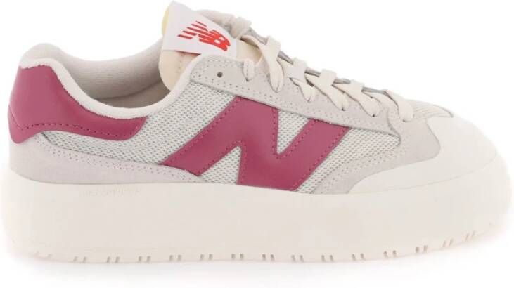 New Balance Klieke tennisschoen met overdreven proporties en onverwachte details Gray Heren