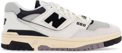 New Balance Sneakers van glad leer met suède inzetstukken White Heren