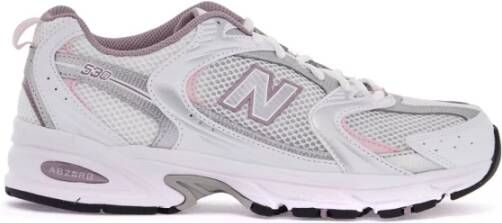 New Balance Sneakers van mesh en leer White Dames