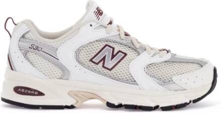 New Balance Sneakers van mesh en leer White Dames