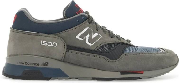 New Balance Sneakers van Mesh en Nubuck met 3D Logo Gray Heren