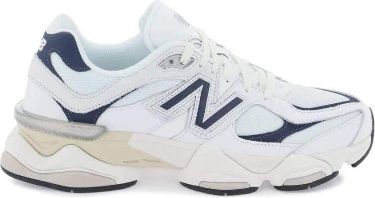 New Balance Sneakers van mesh en suède met iconisch N-monogram White Heren