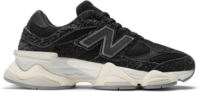 New Balance Zwarte Sneakers met Stoffen Voering en Rubberen Zool Zwart Heren