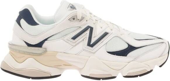 New Balance Sneakers van mesh en suède met iconisch N-monogram White