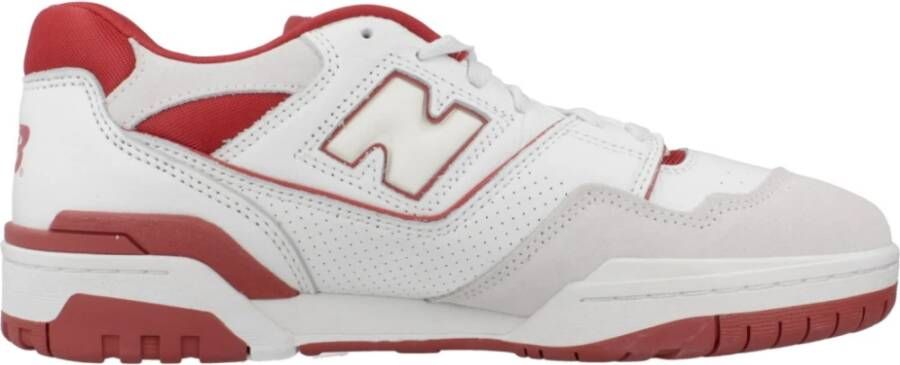 New Balance 550 Basketball Schoenen white white red maat: 38.5 beschikbare maaten:36 37.5 38.5 39.5 40.5