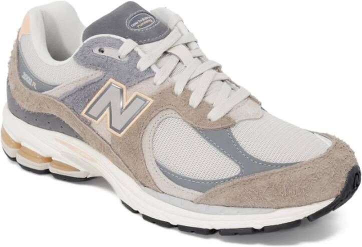 New Balance Sportieve Veterschoenen Grijs Rubberen Zool Multicolor