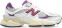 New Balance Wit Paarse Dames Sneakers 2024 White Unisex - Thumbnail 10