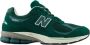 New Balance Suede Mesh Sneakers Logo Print Green Heren - Thumbnail 1