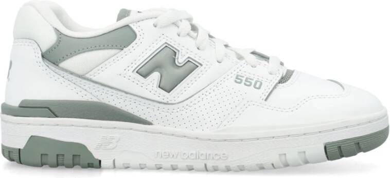 New Balance 550 Leren Sneakers met Perforaties White Dames