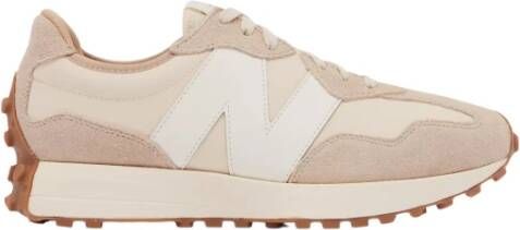 New Balance Beige Damessneakers Plat met Veters Beige Dames