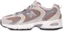 New Balance Stijlvolle Sneakers met Stoffen Bovenwerk Beige - Thumbnail 10