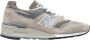 New Balance Suede en Mesh Sneakers Beige Heren - Thumbnail 1