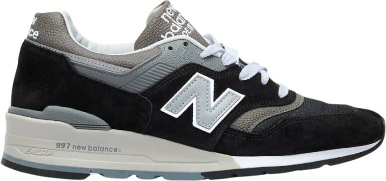 New Balance Suede en Mesh Sneakers Black Heren