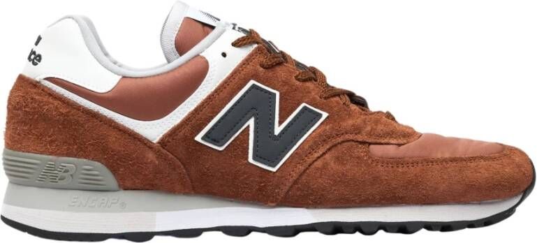 New Balance Suede en Mesh Sneakers Brown Heren