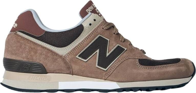 New Balance Suede en Mesh Sneakers Brown Heren