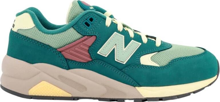 New Balance Suede en Mesh Sneakers Green Heren