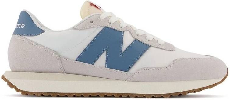 New Balance Suede en Nylon Sneakers White Heren