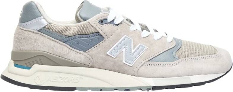 New Balance Grijze Sneakers met Veters en Patch Logo Multicolor Heren