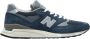 New Balance Suede Mesh Sneakers Logo Borduurwerk Blue Heren - Thumbnail 1