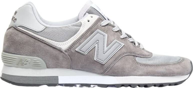 New Balance Suede Mesh Sneakers Paneelconstructie Gray Heren