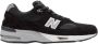 New Balance UK-gemaakt 991v1 Zwart met Zilveren Schoen Black Heren - Thumbnail 1