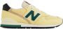 New Balance USA Sneakers Sulphur Forest Green Logo Yellow Heren - Thumbnail 1