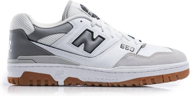 New Balance Wit Grijs Unisex Sneakers Bb550Esc White Heren