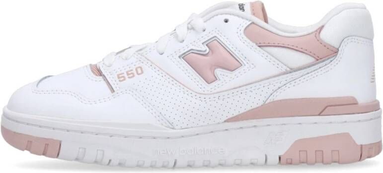 New Balance Wit Roze Lage Sneaker 550 Streetwear Multicolor Dames