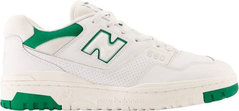 New Balance 550 Basketball Schoenen white white light green maat: 44.5 beschikbare maaten:41.5 44.5 46.5