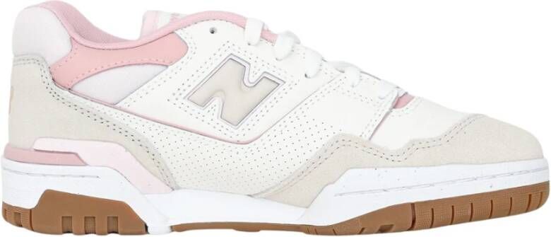 New Balance Witte en roze lage sneakers Beige Dames