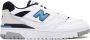 New Balance Witte Leren Platte Schoenen Rubberen Zool White Heren - Thumbnail 1