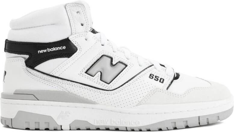 New Balance Witte Leren Sneakers Klassieke Stijl White Heren