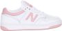 New Balance Witte Roze Basketbal Stijl Sneakers White Dames - Thumbnail 1