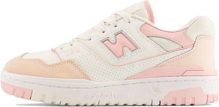 New Balance 550 Wit Roze Retro Basketbalschoenen White Dames