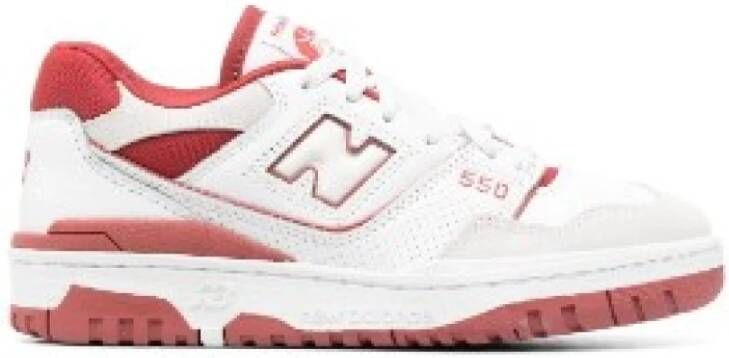 New Balance Witte Sneakers met Rood Klei Design White Heren