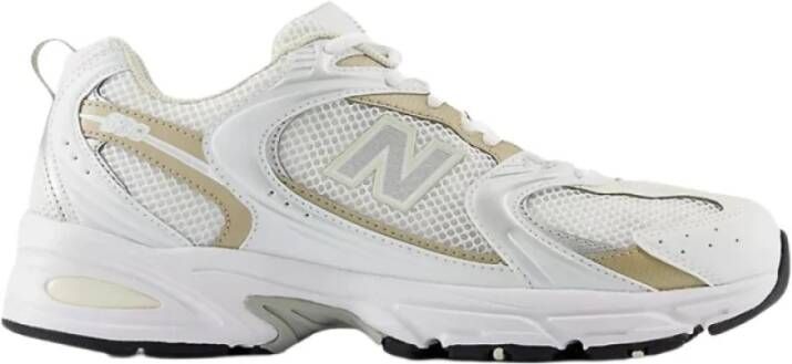 New Balance Witte Sneakers met Zilver en Brons Details Multicolor