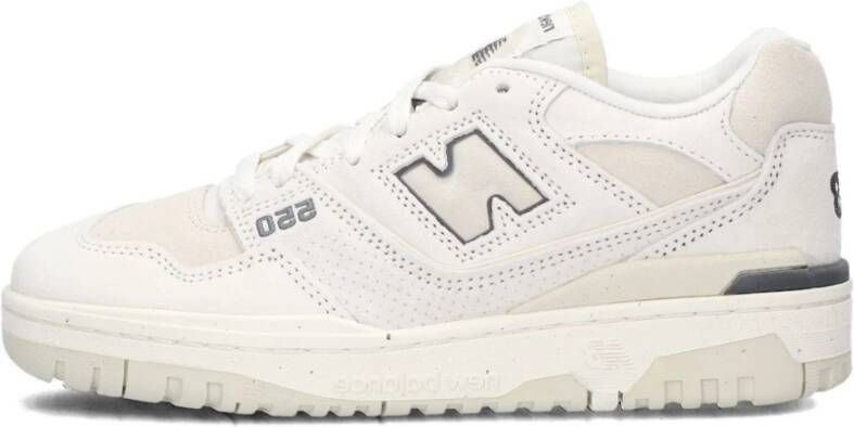 New Balance Witte Suède Lage Sneakers White Heren