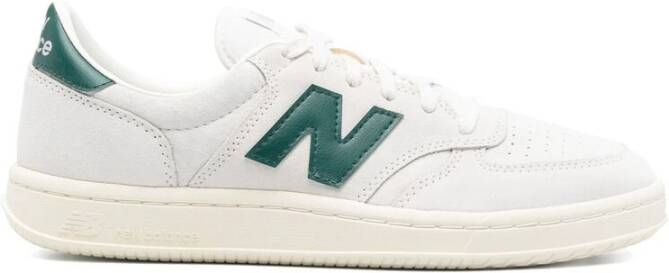 New Balance Witte Teal Groene Sneaker Kalfssuède White Heren