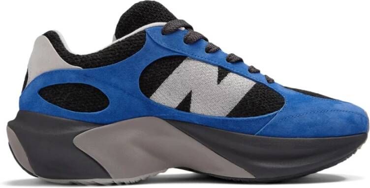 New Balance Zwart Blauw Runner Sneakers Logo Rubber Multicolor Heren