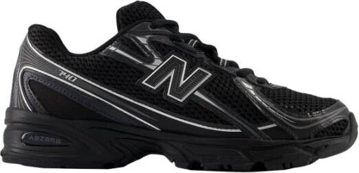 New Balance Zwarte Mesh Lage Reflecterende Sneakers Black Heren