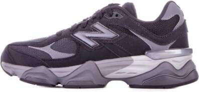 New Balance Zwarte Sneakers Junior Logo Leer Rubber Black