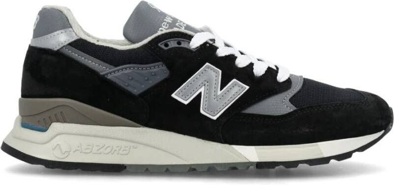 New Balance Zwarte Sneakers Lage Top Veterschoenen Black Heren