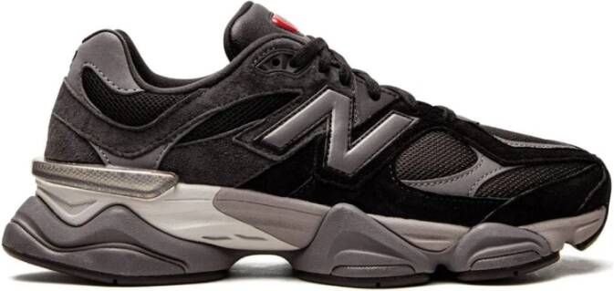 New Balance Zwarte Sneakers A del Teen Logo Rubberen Zool Black