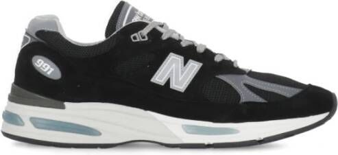 New Balance Zwarte Suède Sneakers met Logodetail Black Heren