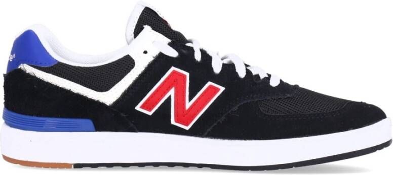 New Balance Zwart Rode Sneakers 574 Vetersluiting Multicolor Heren