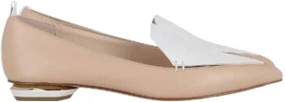 Nicholas Kirkwood Leather flats Beige Dames