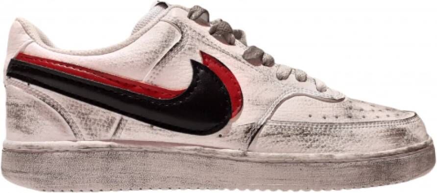 Nike Aangepaste Chicago Sneakers Vintage Stijl White Heren