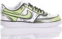 Nike Aangepaste Groen Witte Sneakers Multicolor Heren - Thumbnail 1